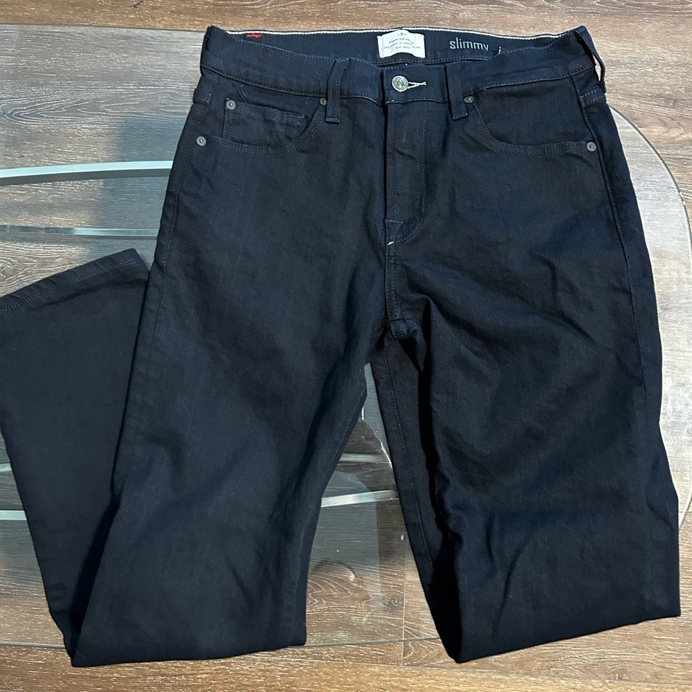 7 For All Mankind Black Slim Jeans